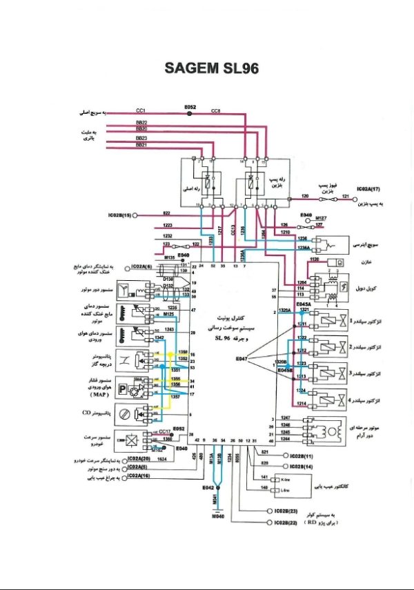 نقشه سیم کشی sl96